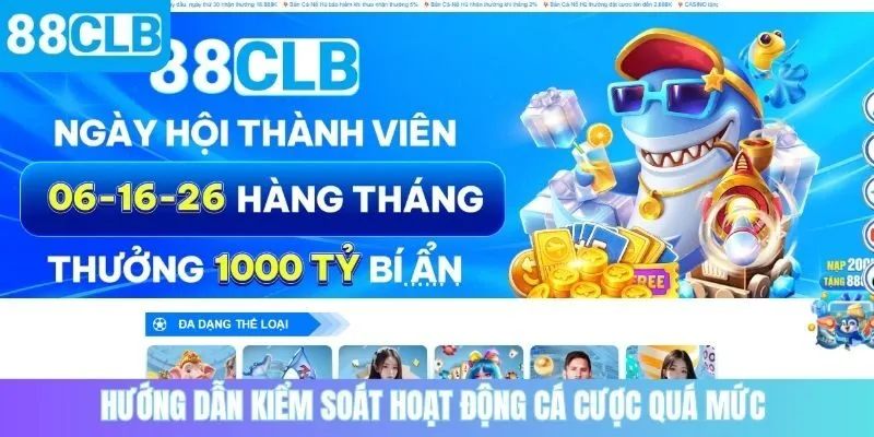 Hướng dẫn kiểm soát hoạt động cá cược quá mức 