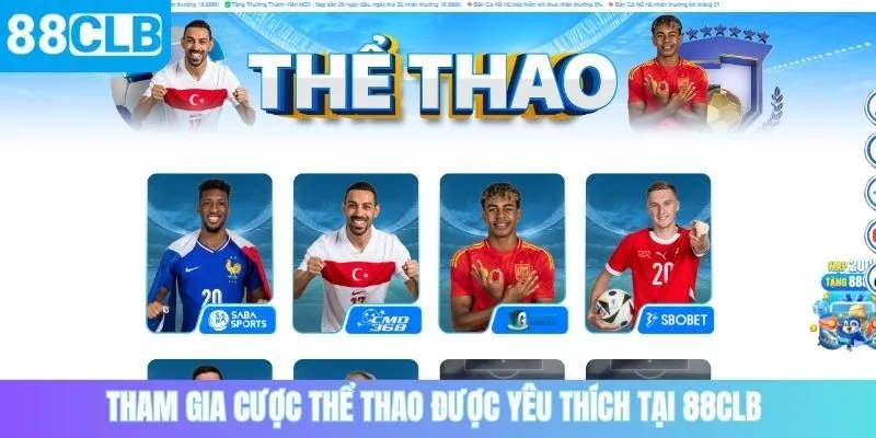 Tham gia cược thể thao được yêu thích tại 88CLB 