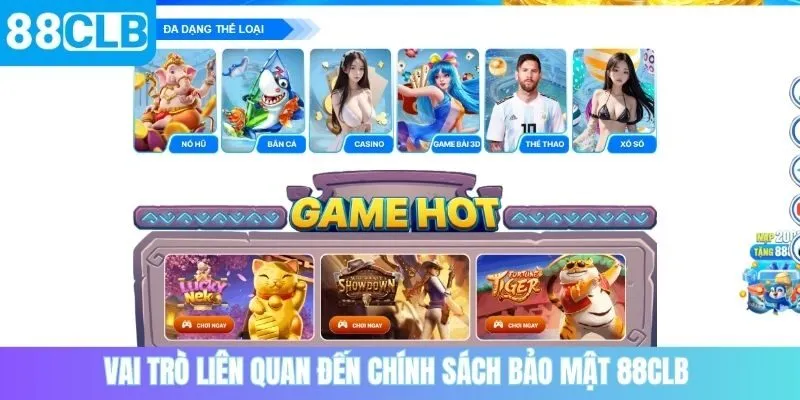 Vai trò liên quan đến chính sách bảo mật 88CLB 